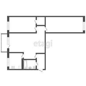 3-к квартира, вторичка, 58м2, 3/5 этаж