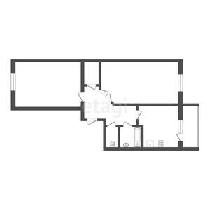 2-к квартира, вторичка, 55м2, 1/10 этаж