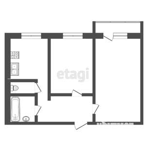 2-к квартира, вторичка, 52м2, 7/10 этаж