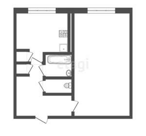 1-к квартира, вторичка, 34м2, 2/5 этаж