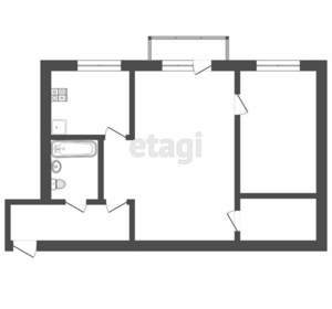 2-к квартира, вторичка, 41м2, 4/5 этаж