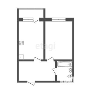 1-к квартира, вторичка, 41м2, 2/11 этаж