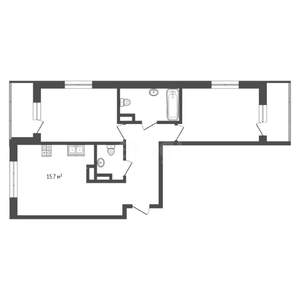 2-к квартира, вторичка, 69м2, 5/18 этаж