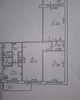 3-к квартира, вторичка, 64м2, 1/9 этаж