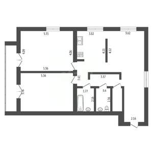 3-к квартира, вторичка, 97м2, 6/9 этаж