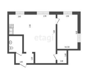 2-к квартира, вторичка, 41м2, 2/4 этаж