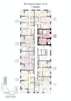 1-к квартира, вторичка, 40м2, 2/18 этаж