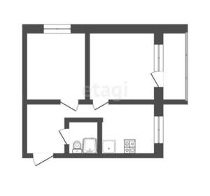 1-к квартира, вторичка, 31м2, 5/5 этаж