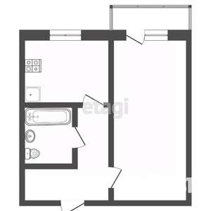 1-к квартира, вторичка, 28м2, 5/5 этаж