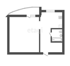 1-к квартира, вторичка, 33м2, 4/17 этаж