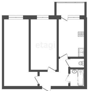 2-к квартира, вторичка, 53м2, 3/10 этаж
