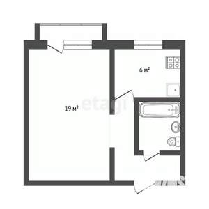 1-к квартира, вторичка, 32м2, 5/5 этаж