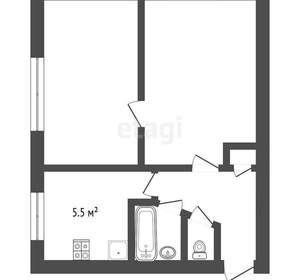 2-к квартира, вторичка, 40м2, 2/4 этаж