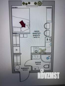 Студия квартира, вторичка, 25м2, 5/14 этаж