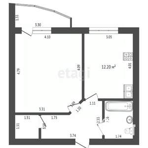 1-к квартира, вторичка, 45м2, 14/15 этаж