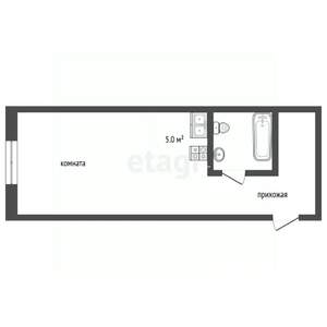 Студия квартира, вторичка, 29м2, 7/16 этаж