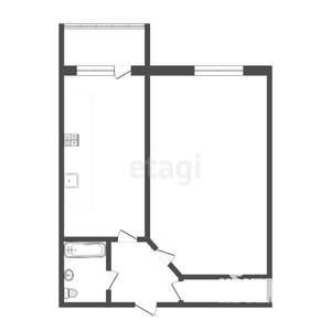 1-к квартира, вторичка, 40м2, 7/10 этаж
