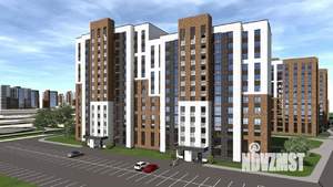 1-к квартира, строящийся дом, 46м2, 13/14 этаж