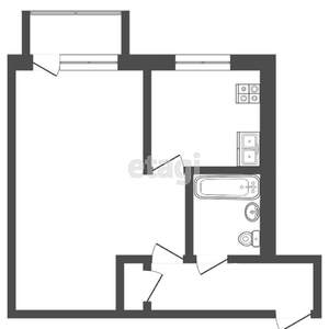 1-к квартира, вторичка, 29м2, 3/5 этаж